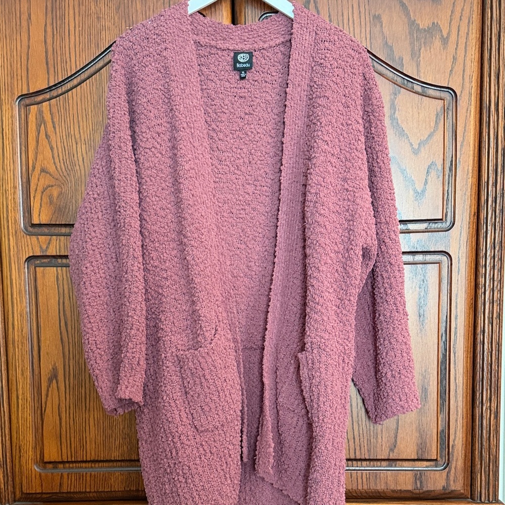 Long Cardigan in Dusty Rose